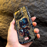 Marvel Ironman & Deadpool Matte iPhone Case